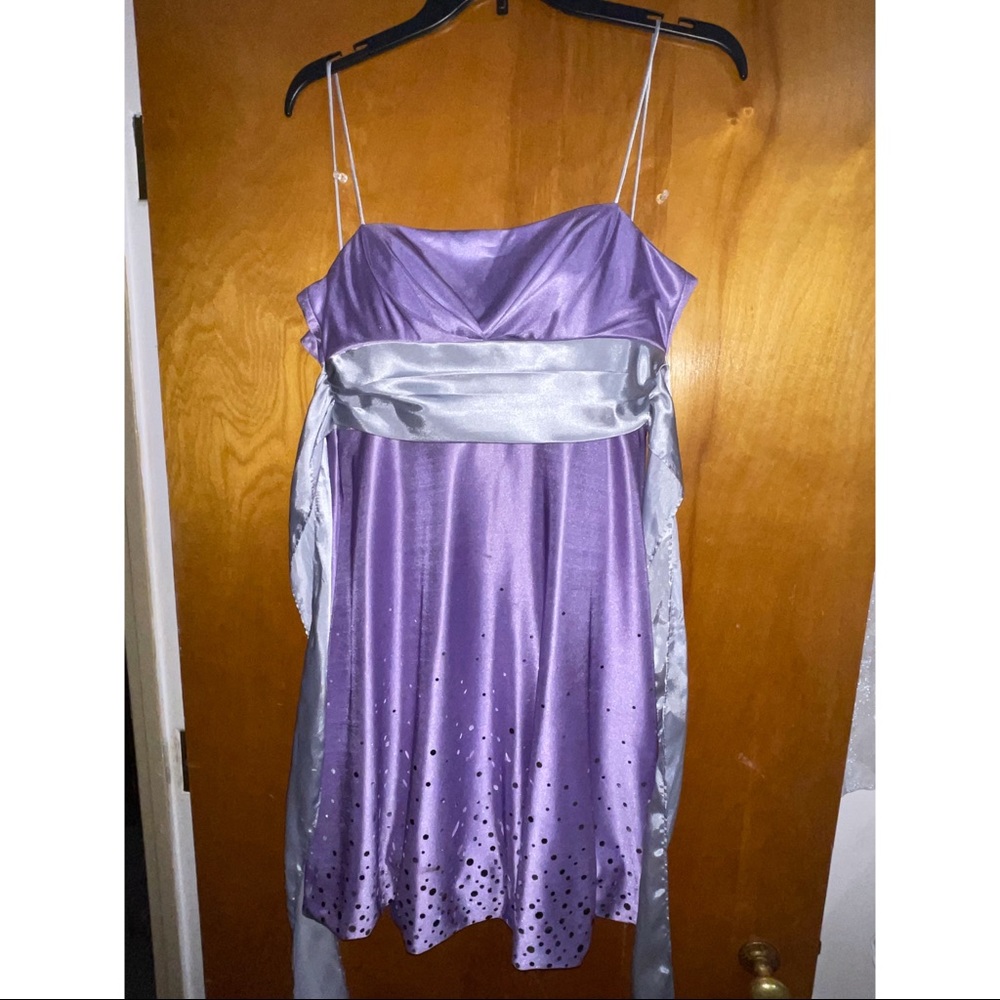 Homecoming/Prom short purple sequin dress.